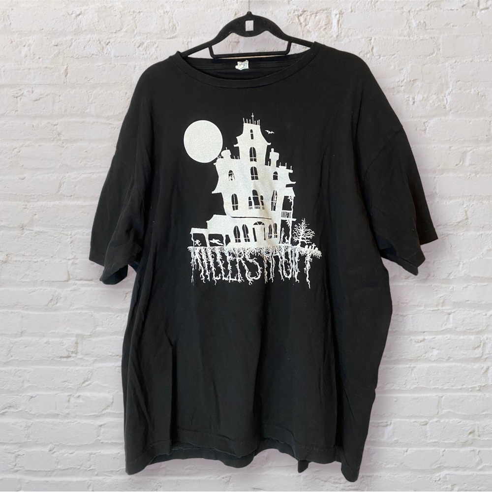 •2/$30• Unisex Halloween Haunted House Oversized T-Shirt Retro Vintage Style